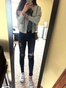 「BCBG（ビーシービージー）のアイテム（アクセサリー）」を使った、saltyさん（レディース・175cm）の冬コーディネート