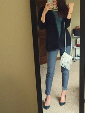 「BCBG（ビーシービージー）のアイテム（アクセサリー）」を使った、saltyさん（レディース・175cm）の冬コーディネート