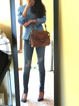 「BCBG（ビーシービージー）のアイテム（アクセサリー）」を使った、saltyさん（レディース・175cm）の春コーディネート
