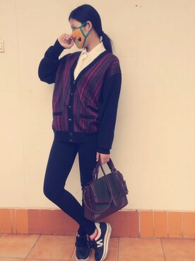 「EMODA（エモダ）のアイテム（チノパンツ）」を使った、luckyさん（レディース・160cm）の春コーディネート