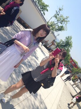 岩田やえさん（レディース・159cm）の春コーディネート