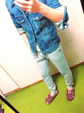 「JOURNAL STANDARD relume（ジャーナルスタンダード　レリューム）のアイテム（デニムジャケット）」を使った、フェンディさん（メンズ・171cm）の春コーディネート