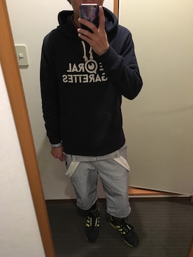 「ライブ」｜「アイテム（サロペット/オーバーオール）」を使った、Yasuさん（メンズ・173cm）の冬コーディネート