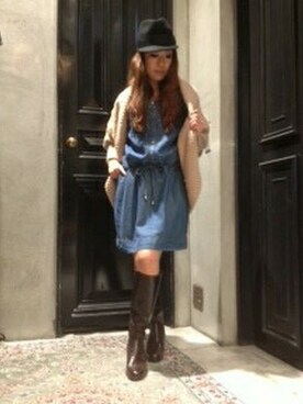 スタッフさん(レディース・155cm)の秋コーディネート