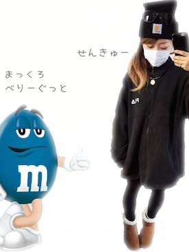 「FILA（フィラ）のアイテム（その他アウター）」を使った、micronさん（レディース・150cm）の冬コーディネート