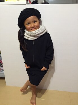 「アイテム（パーカー）」を使った、pipittoさん（キッズ・110cm）の春コーディネート