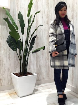 「SpRay（スプレイ）のアイテム（オールインワン・サロペット）」を使った、SpRay名古屋茶屋店さん（レディース・160cm）の秋コーディネート