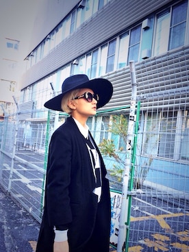 「UNIF（ユニフ）のアイテム（帽子）」を使った、中川友里 yurinakagawa   さん（レディース・163cm）の冬コーディネート
