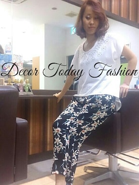 「装飾」｜DECORさん（レディース・154cm）の夏コーディネート