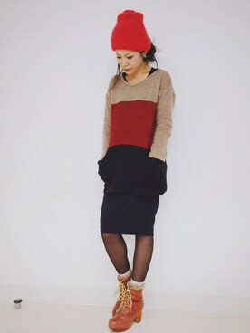 soranotoiroさん（レディース・160cm）の冬コーディネート