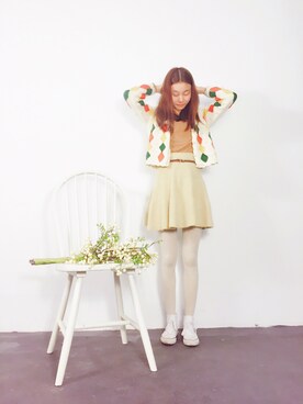 「usedのアイテム（トップス、その他）」を使った、meowさん（レディース・159cm）の秋コーディネート