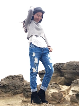 「sweesa（スウィーサ）のアイテム」を使った、Joさん（レディース・160cm）の秋コーディネート