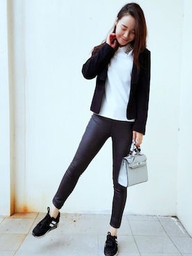 「OROTON（オロトン）のアイテム」を使った、Joさん（レディース・160cm）の秋コーディネート