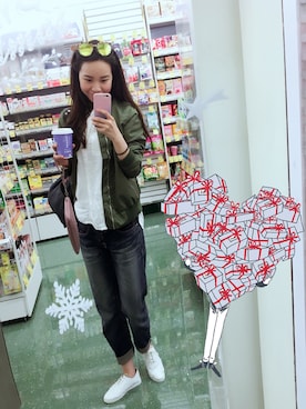 「IMAGE（イマージュ）のアイテム（ジャケット/アウター）」を使った、Joさん（レディース・160cm）の冬コーディネート