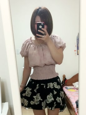 「LA BELLE ETUDE（ラベルエチュード）のアイテム（Tシャツ/カットソー）」を使った、あゆぽにゅさん（レディース・151cm）の夏コーディネート