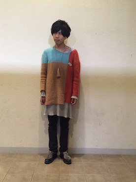 あんころもちさん（メンズ・174cm）の春コーディネート