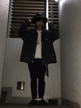 「UNUSED（アンユーズド）のアイテム（財布/小物）」を使った、あんころもちさん（メンズ・174cm）の春コーディネート