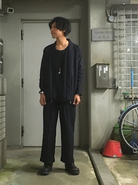 「トロエントープ」｜「アイテム（ジャケット/アウター）」を使った、あんころもちさん（メンズ・174cm）の春コーディネート