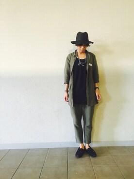 「ハットコーデ」｜あんころもちさん（メンズ・174cm）の春コーディネート