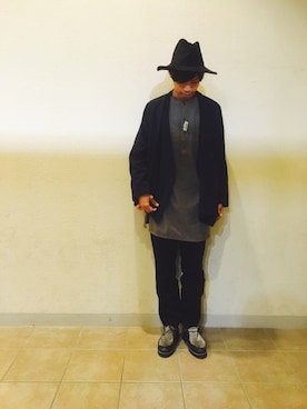 「ONES STROKE（ワンズストローク）のアイテム」を使った、あんころもちさん（メンズ・174cm）の秋コーディネート