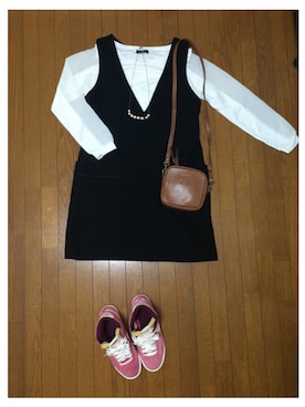 「UNTITLED（アンタイトル）のアイテム（ワンピース/ドレス）」を使った、yuu ...♩#さん（レディース・163cm）の秋コーディネート