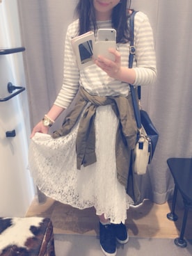 yuu ...♩#さん（レディース・163cm）の春コーディネート