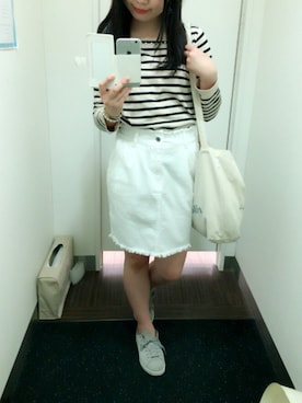 「ドラフトEM」｜yuu ...♩#さん（レディース・163cm）の春コーディネート