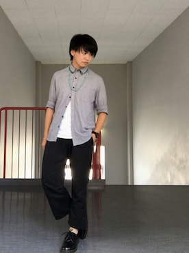 「チドリ柄」｜「アイテム（その他）」を使った、Takuya∞さん（メンズ・170cm）の夏コーディネート