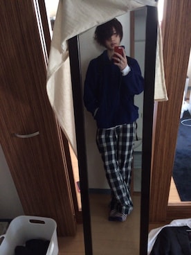 「緩い」｜しょうたさん（メンズ・180cm）の春コーディネート