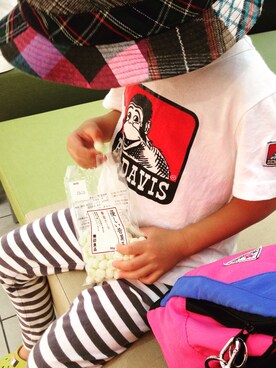 「BEN DAVIS（ベンデイビス）のアイテム（Tシャツ/カットソー）」を使った、yun☺︎さん（キッズ・90cm）の秋コーディネート