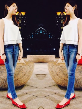 「Daniel Wellington」｜Debbie さん（レディース・166cm）の春コーディネート