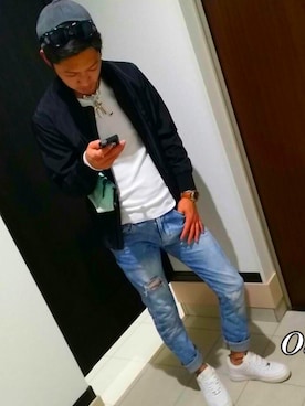 「ANDROID（アンドロイド）のアイテム」を使った、Ryuyaさん（メンズ・181cm）の春コーディネート