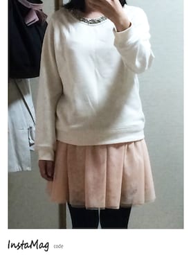 「tocco（トッコ）のアイテム（スウェット）」を使った、marchさん（レディース・150cm）の秋コーディネート