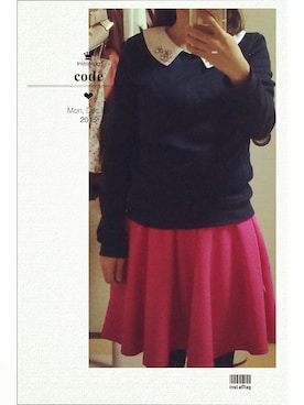 「tocco（トッコ）のアイテム（スウェット）」を使った、marchさん（レディース・150cm）の冬コーディネート