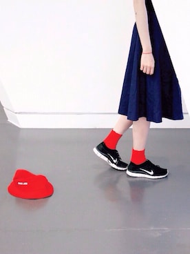 「Nike flyknit」｜「アイテム（帽子）」を使った、ipyiさん（レディース・163cm）の秋コーディネート