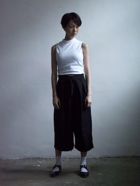 「F-TROUPE（エフトゥループ）のアイテム（バレエシューズ）」を使った、ipyiさん（レディース・163cm）の夏コーディネート