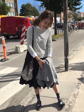 「F-TROUPE（エフトゥループ）のアイテム（バレエシューズ）」を使った、ipyiさん（レディース・163cm）の秋コーディネート