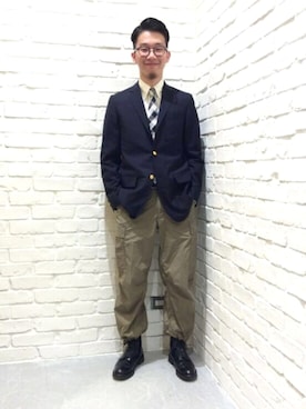 「BEAMS」｜「アイテム（ネクタイ）」を使った、ビームス 神戸さん（メンズ・168cm）の春コーディネート