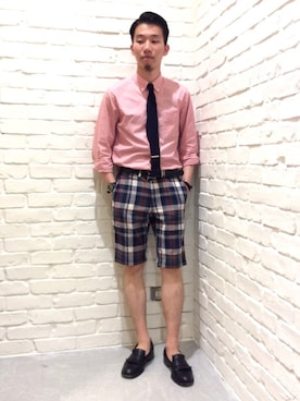 「BEAMS」｜「アイテム（ネクタイ）」を使った、ビームス 神戸さん（メンズ・168cm）の春コーディネート