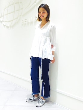 「NOMA t.d.（ノーマティーディー）のアイテム」を使った、ビームス 神戸さん（レディース・162cm）の春コーディネート