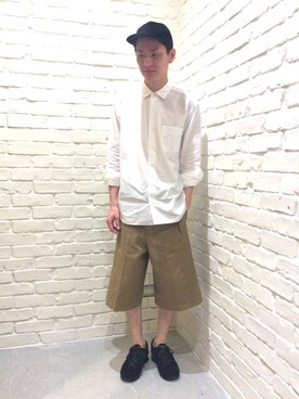 「Scye（サイ）のアイテム（シャツ/ブラウス）」を使った、ビームス 神戸さん（メンズ・176cm）の夏コーディネート