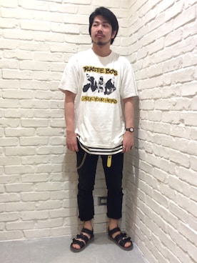 「suicoke（スイコック）のアイテム」を使った、ビームス 神戸さん（メンズ・174cm）の夏コーディネート