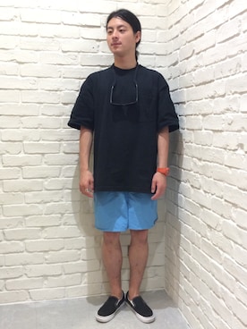 「アイテム（ファッション雑貨）」を使った、ビームス 神戸さん（メンズ・167cm）の夏コーディネート