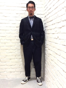 「ボウタイ」｜ビームス 神戸さん（メンズ・168cm）の秋コーディネート