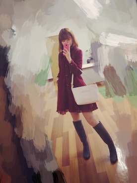 「axes femme（アクシーズファム）のアイテム（ダッフルコート）」を使った、たまきさん（レディース・165cm）の秋コーディネート