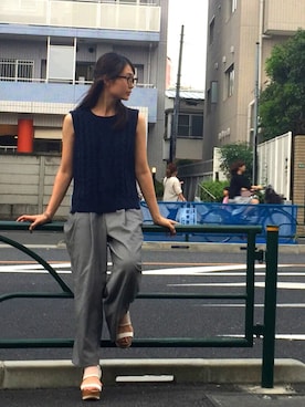 「COCOON（コクーン）のアイテム」を使った、Suu★さん（レディース・158cm）の秋コーディネート