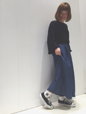 「CONVERSE（コンバース）のCONVERSE コンバース ジャック パーセル / JACK PURCEL（スニーカー）」を使った、momokoさん（レディース・151cm）の春コーディネート