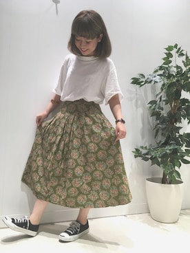 「CONVERSE（コンバース）のCONVERSE コンバース ジャック パーセル / JACK PURCEL（スニーカー）」を使った、momokoさん（レディース・151cm）の夏コーディネート