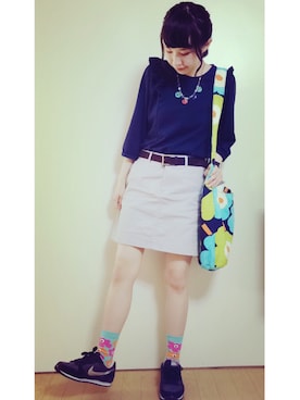 りなっぷ🌼さん（レディース・152cm）の春コーディネート