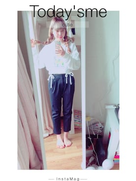 「岩盤浴」｜nakamura  shiorlさん（レディース・156cm）の夏コーディネート